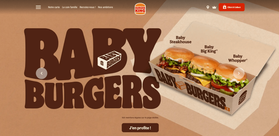 Site Internet Burger King
